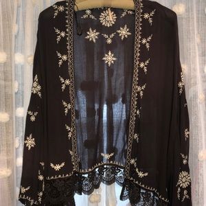 Free People embroidered top